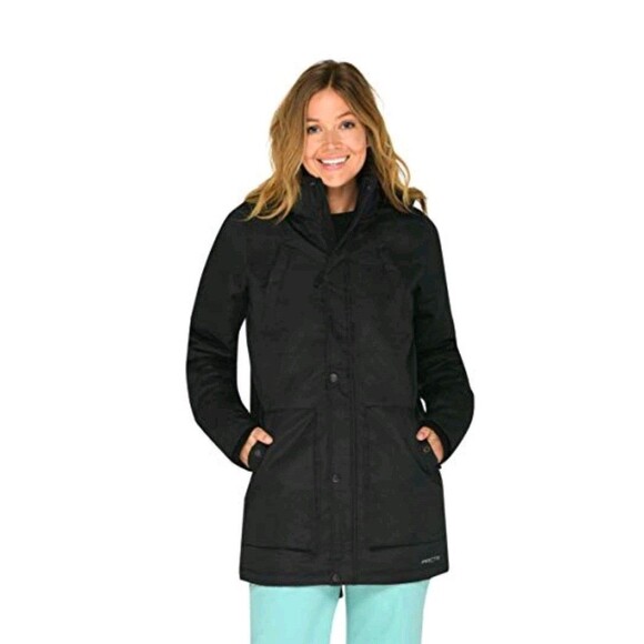 ARCTIX Ski Jacket Cascade Insulated Lined Hooded Parka Womens 2X Black NEW - Picture 1 of 12